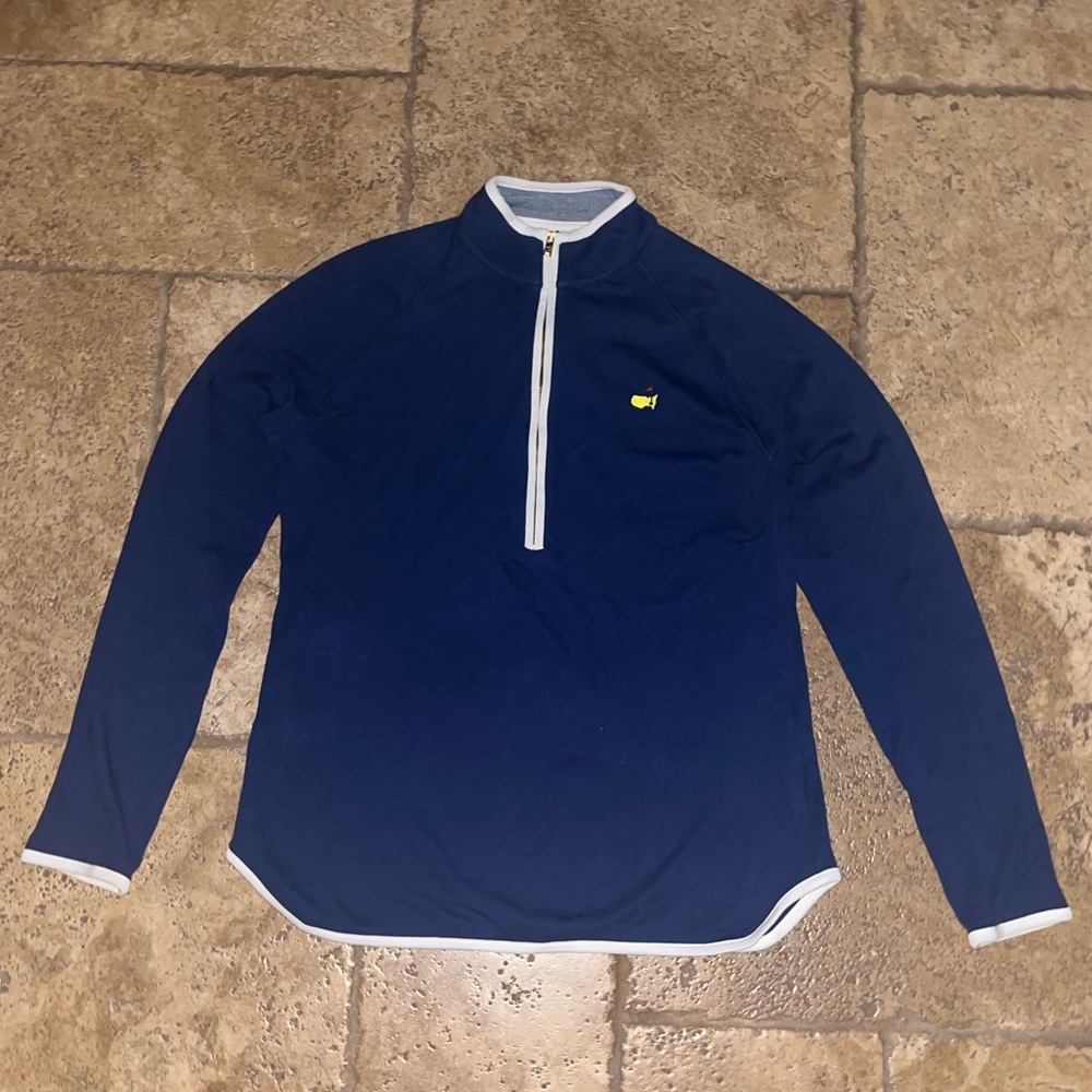 PETER MILLAR Masters navy blue quarterzip size S